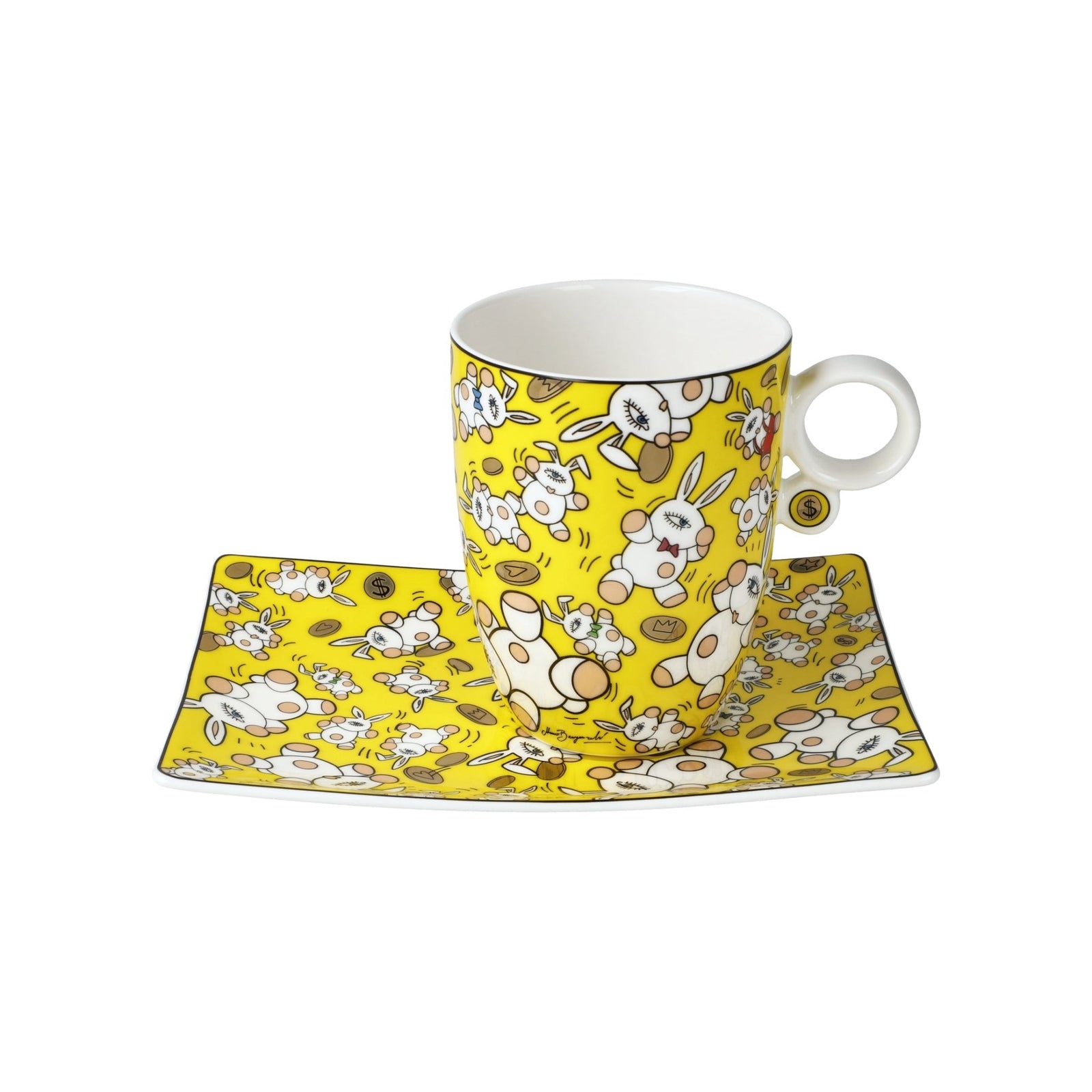 67180021 - Mauro Bergonzoli - Magic Bunny Gold, Goebel, Künstlertasse, 2024