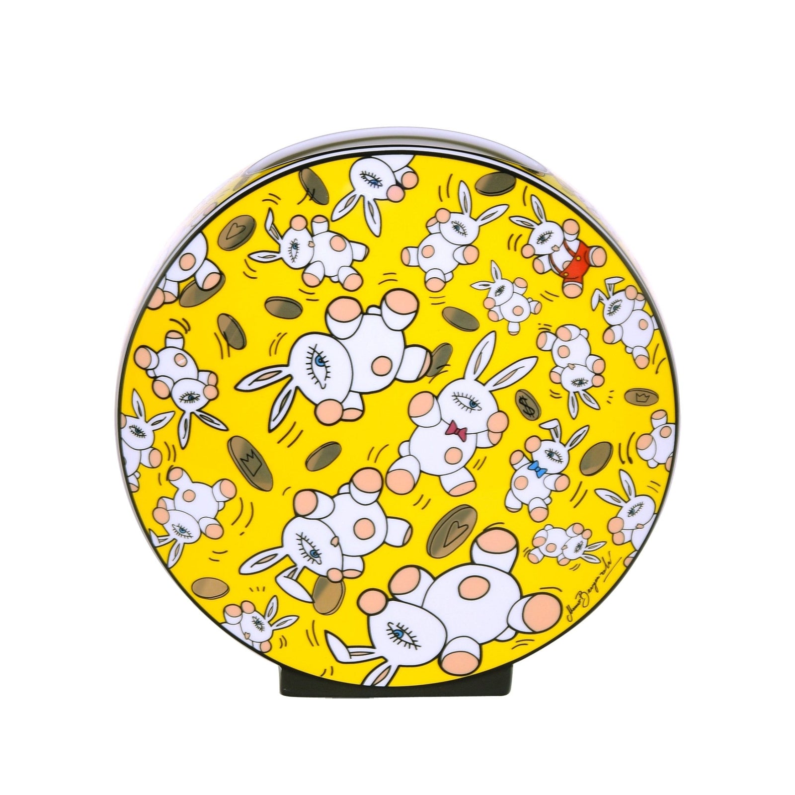 67180091 - Mauro Bergonzoli - Magic Bunny Gold, Goebel, Vase, 2024