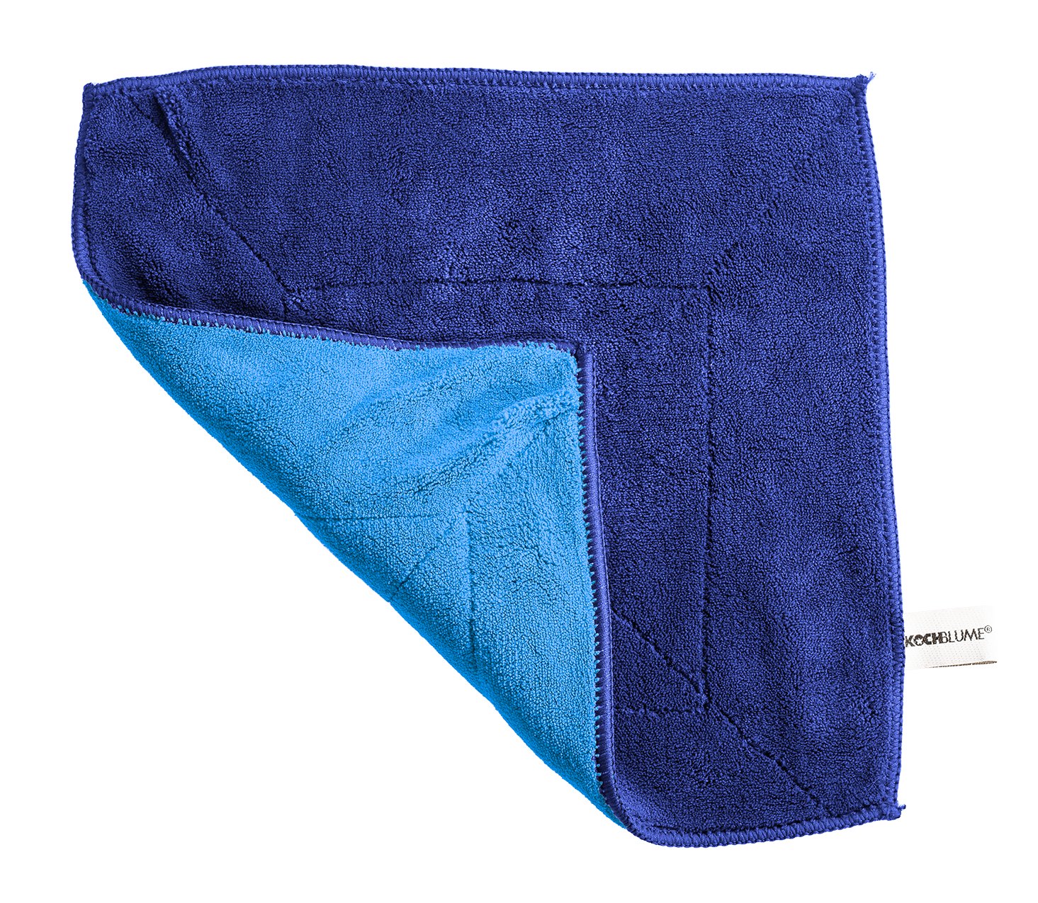 KOBL - 20101.08 - Microfasertuch - 30 x 30 cm, KochBlume, blau - dunkelblau