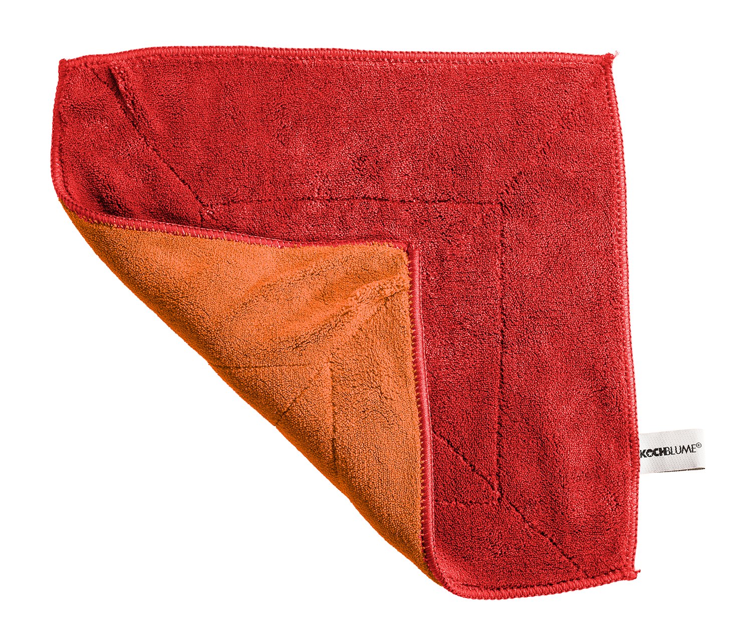 KOBL - 20101.04 - Microfasertuch - 30 x 30 cm, KochBlume, rot - orange