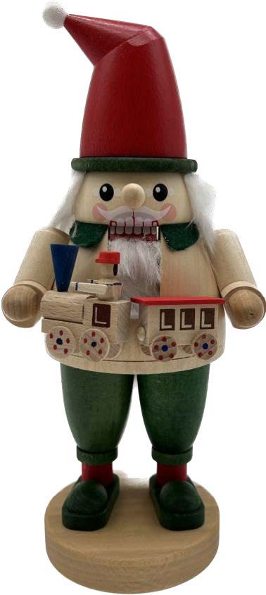 RGL - 82684 - Nussknacker Zwerg mit Eisenbahn, Glässer Volkskunst, 23cm