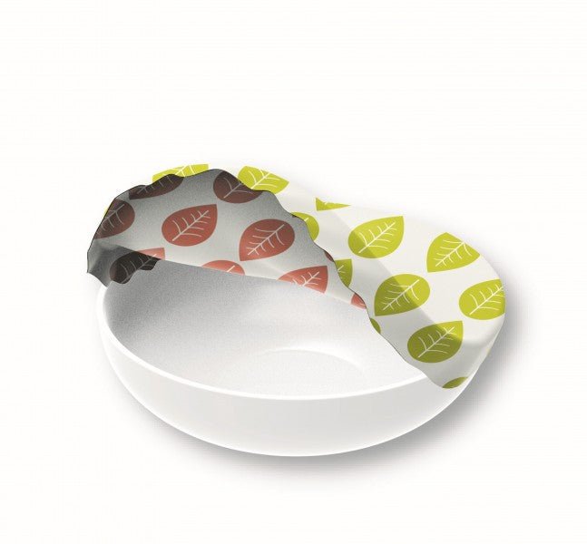 NUTVW75 - NUTS 'Textil Schüsselabdeckung "Grüne Blätter" 3 Teilig'