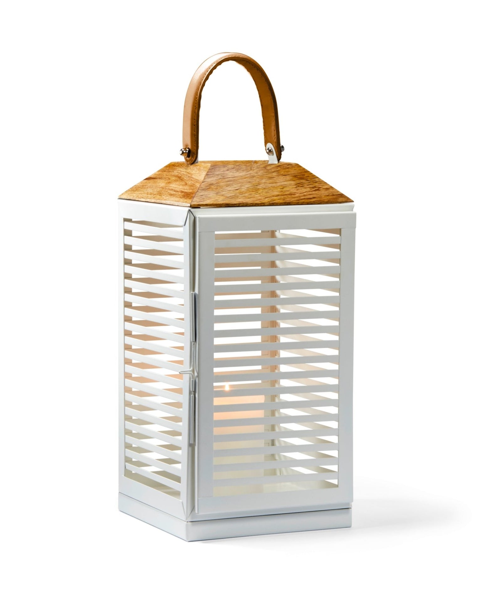 PHI - 156014 - Laterne List groß, Philippi, Größe 20x20x40cm, weiß