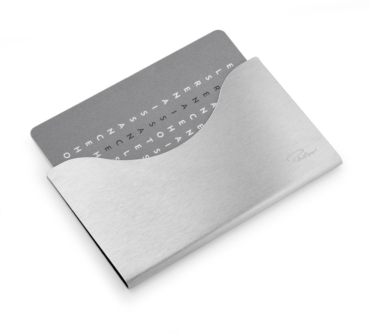 P211014 - PHILIPPI 'Smart Kreditkartenetui - Edelstahl'