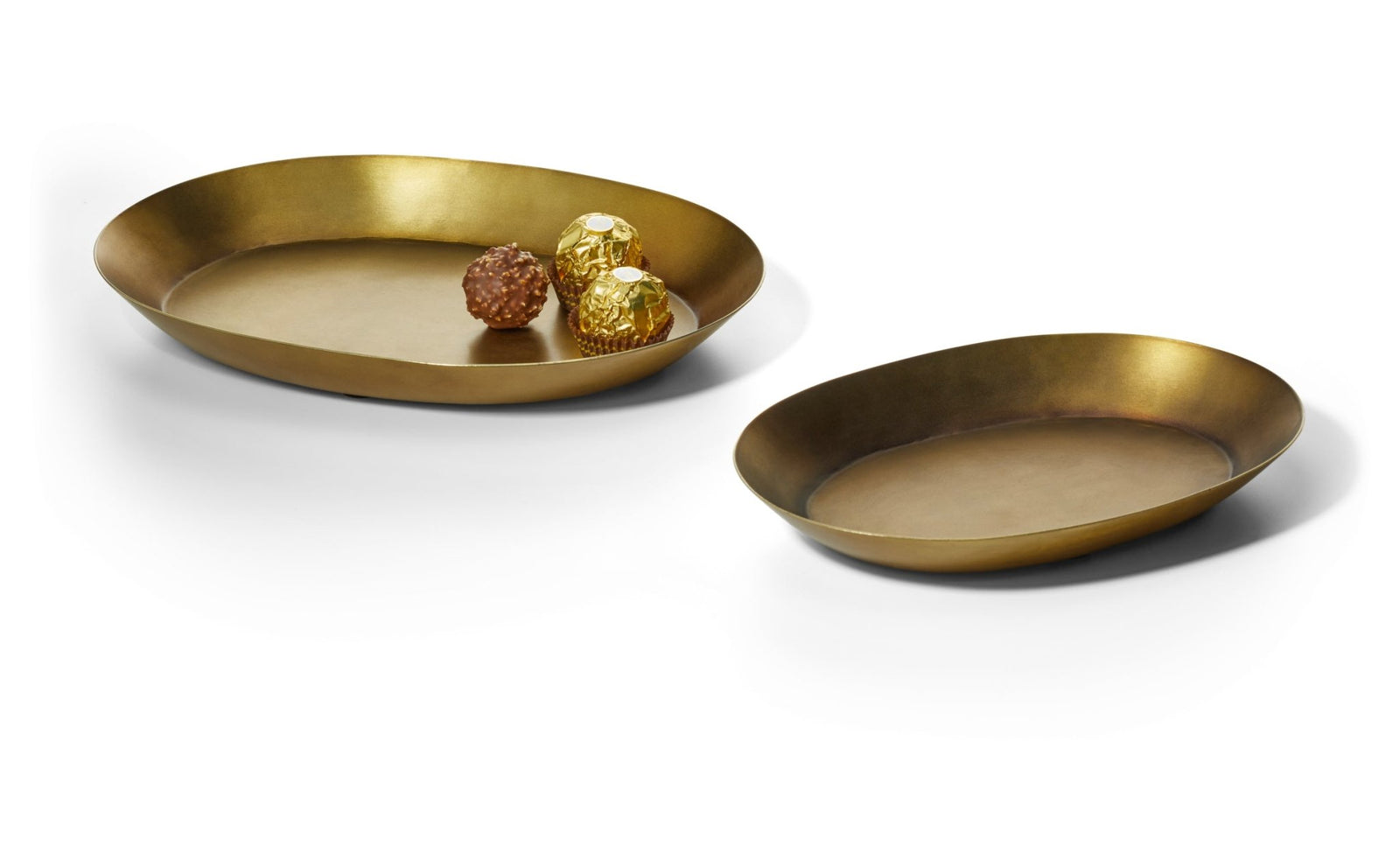 PHI - 219030 - Philippi 'Valparaiso Schale, gross, Stahl, antik - messingfarbener Stahl - 26cm lang'