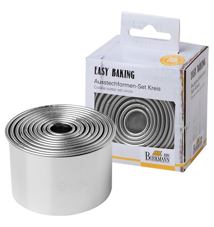 BI143906 - RBV Birkmann, Ausstecher Set 10 - tlg Kreis "Easy Baking"