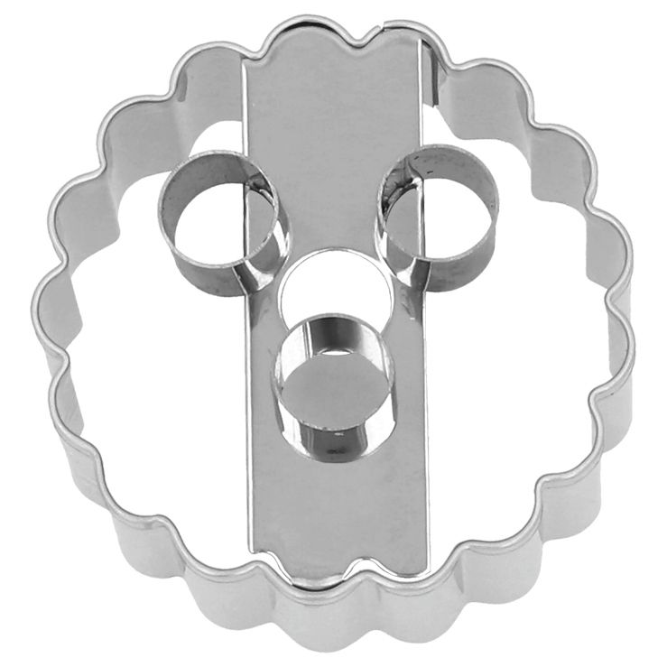 BI - 199996 - RBV Birkmann, Linzer, 3 Löcher, 5cm Edelstahl