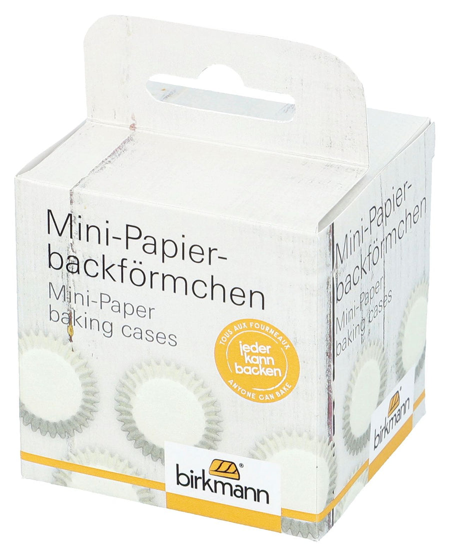 RBV Birkmann, Mini-Papierbackförmchen, 100 Stück weiß-BI-444614