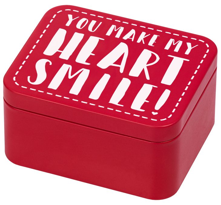 RBV Birkmann, rot Geschenkbox "You make my heart smile!"-BI-438262