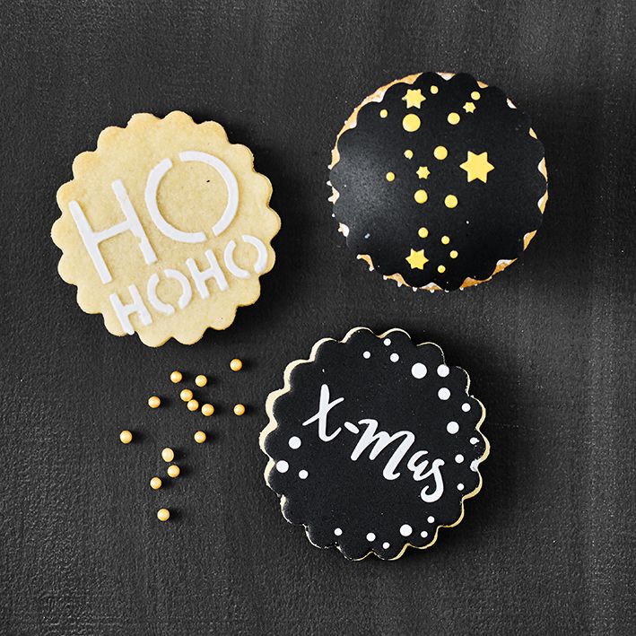 BI146068 - RBV Birkmann, Schablonen 7 Tlg - Set, Christmas Glamour