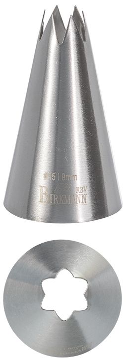 RBV Birkmann, Sterntülle #15 - 9mm Edelstahl-BI411227