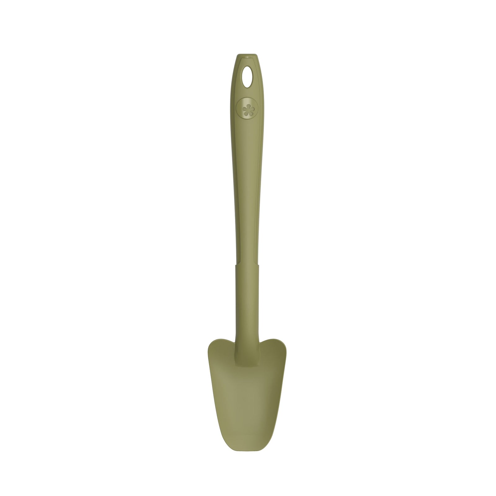KOBL - 22974.53 - Restelöffel 20cm, KochBlume, Silikon, Edelstahl, olive
