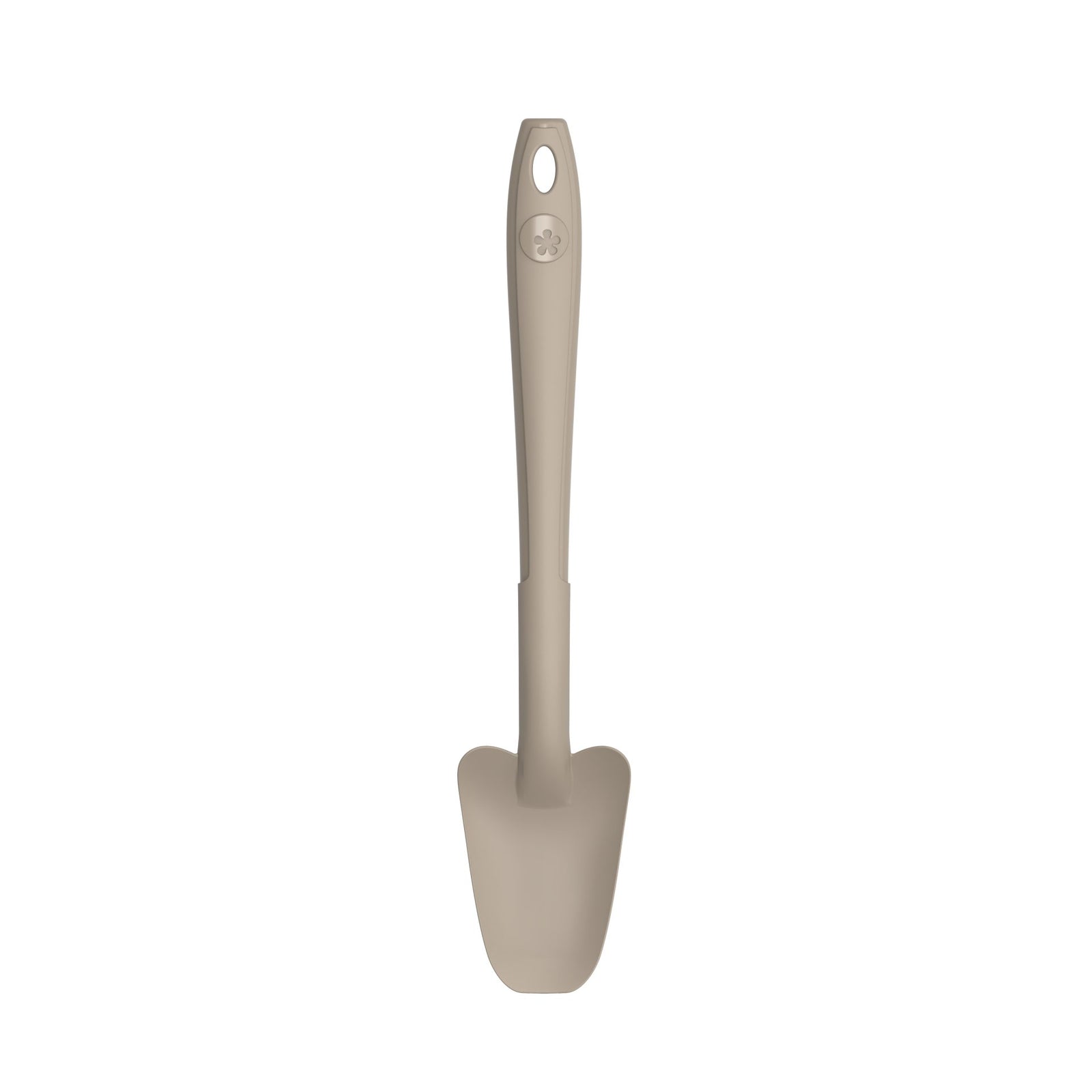 KOBL - 22974.12 - Restelöffel 20cm, KochBlume, Silikon, Edelstahl, taupe