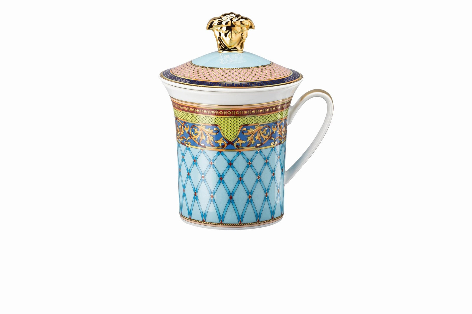 19315 - 409612 - 28700 - Rosenthal Versace 30 Jahre - Becher mit Deckel 'Russian Dream - 1998'