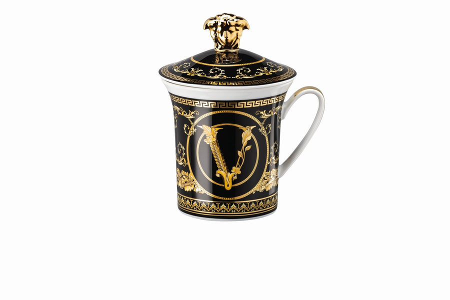Rosenthal Versace 30 Jahre - Becher mit Deckel 'Virtus Gala Black - 2021'-19315-403729-28700