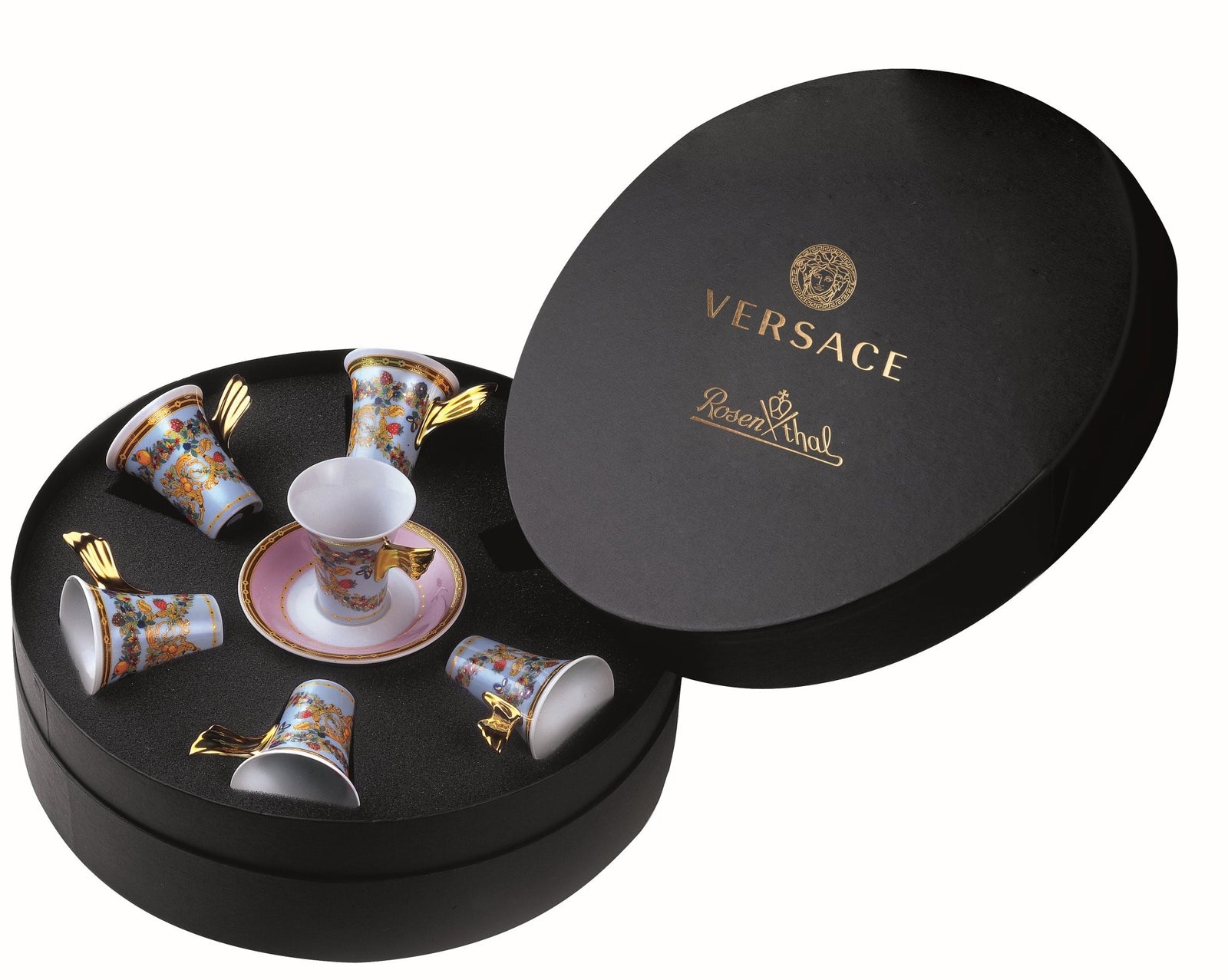 19300 - 409609 - 29254 - Rosenthal Versace - Le jardin de Versace 'Set 6 Espresso - /Mokkatassen'