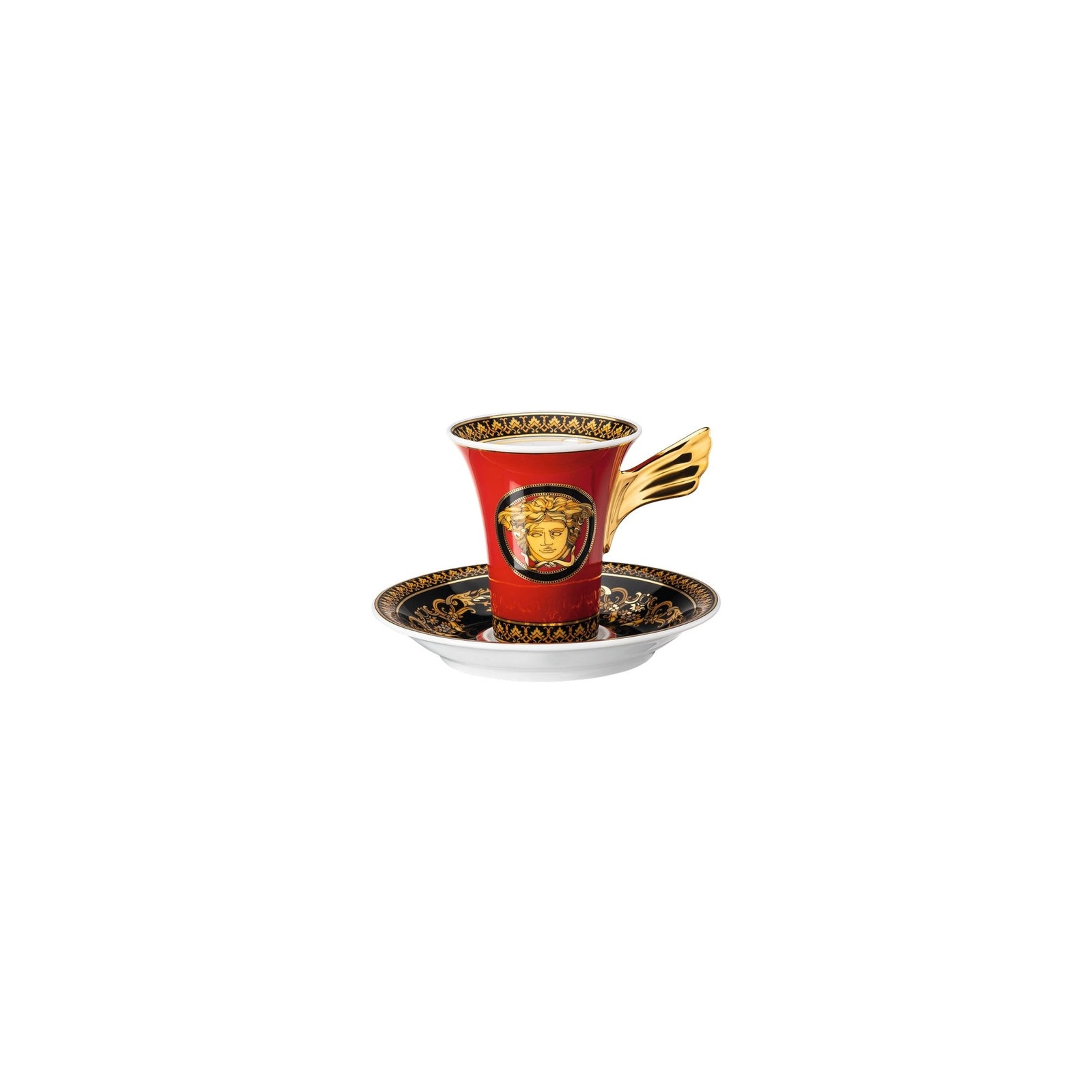 19300 - 409605 - 14720 - Rosenthal Versace - Medusa 'Espresso - /Mokkatasse 2 - teilig'