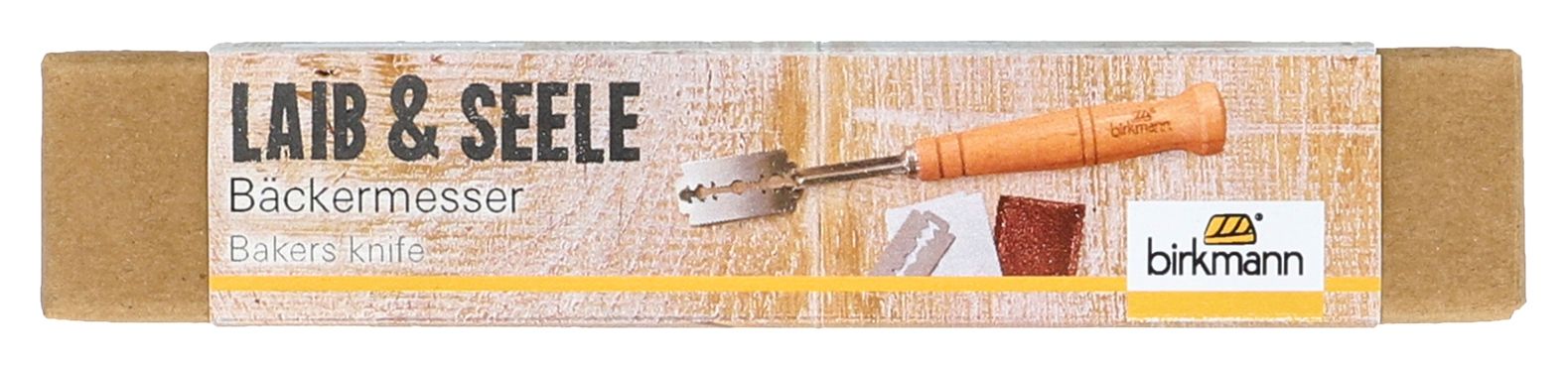BI - 210608 - RVB Birkmann "Laib und Seele" 'Bäckermesser, 19cm, mit Holzgriff'