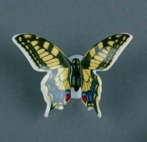 Scheibe-Alsbach Porzellan - Schmetterling Schwalbenschwanz Figuren-5681/A-BD