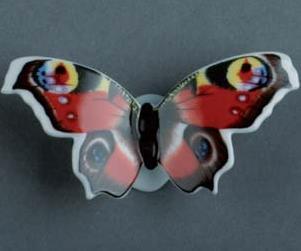 Scheibe-Alsbach Porzellan - Schmetterling Tagpfauenauge Figuren-5682/C-BD