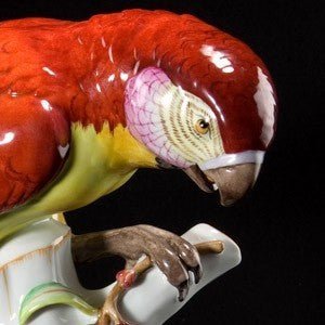 Schwarzburger Werkstätten - Tiere Papagei mit Kirschen Figuren-U1309-M
