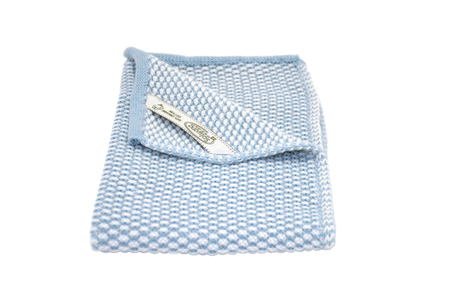 SOL - BH02100 - Solwang '1 Stück Bio Gästehandtuch in Natur/Hellem Antikblau.'