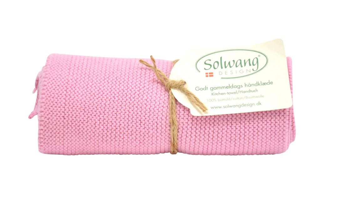 Solwang Handtücher '1 Stück gestricktes Handtuch' Hell rosa-SOL-H17