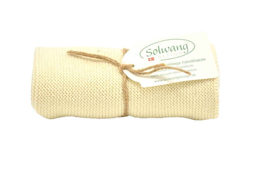 Solwang Handtücher '1 Stück gestricktes Handtuch' Natur-SOL-H02