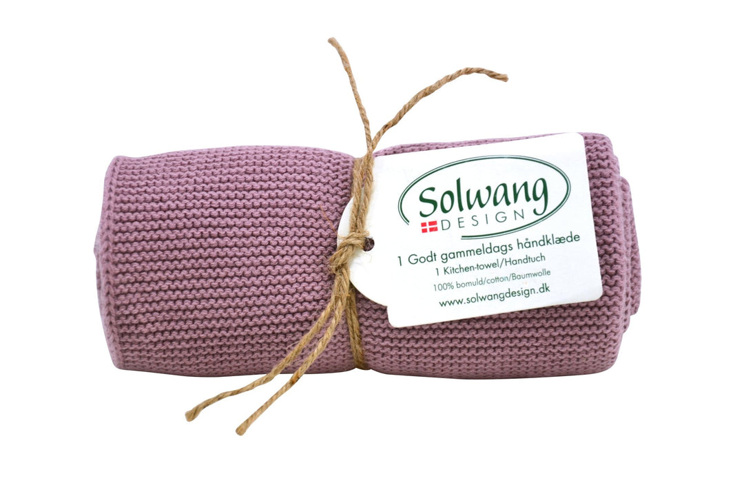 Solwang Handtücher '1 Stück gestricktes Handtuch' Staubig rosa-SOL-H57