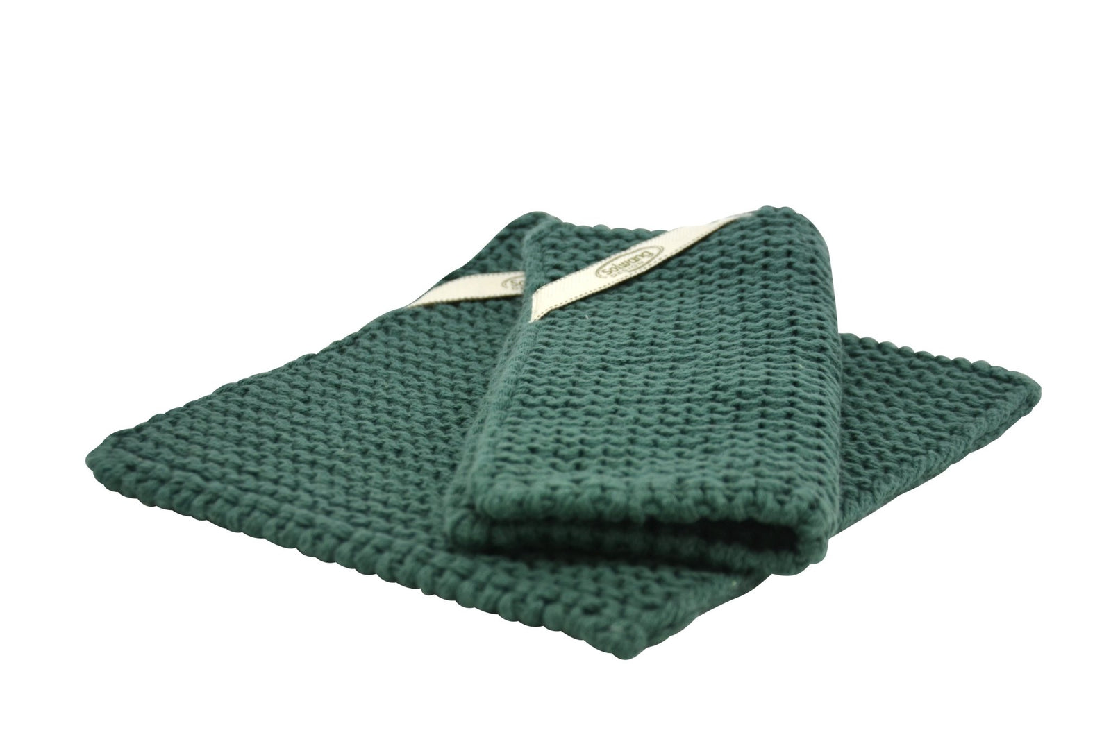 SOL - P35 - Solwang Topflappen '2 Stück gestrickte Topflappen' Dark Petrol