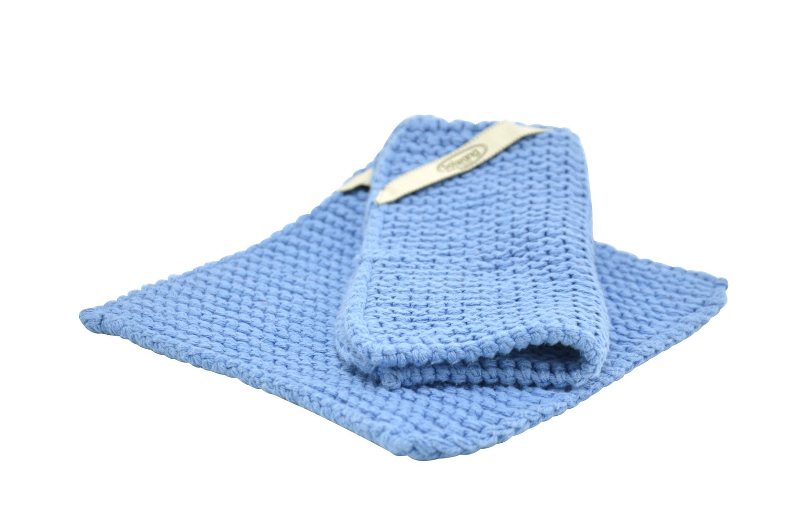 SOL - P20 - Solwang Topflappen '2 Stück gestrickte Topflappen' Light dusty blue