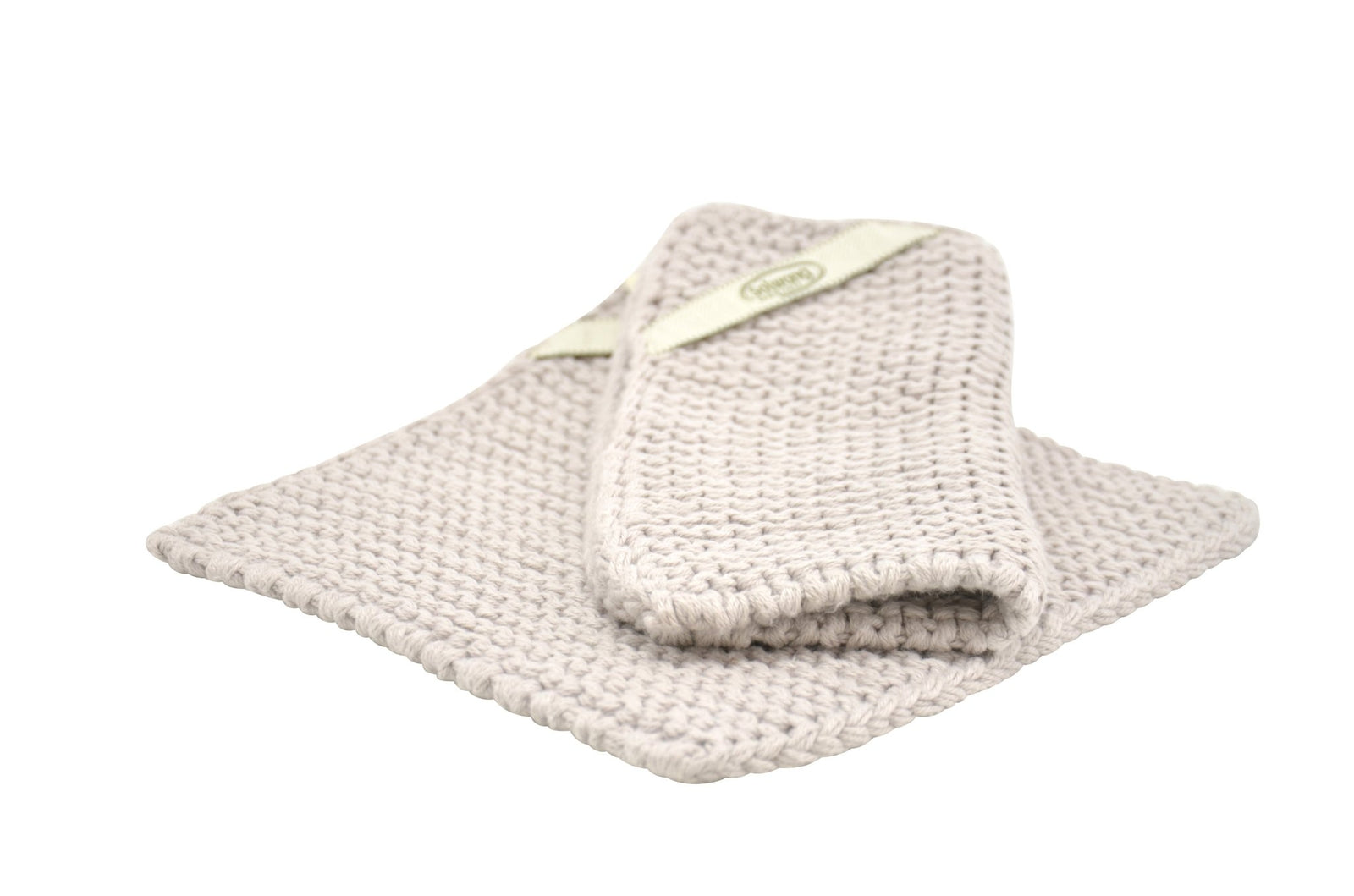 SOL-P85 - Solwang Topflappen '2 Stück gestrickte Topflappen' Light warm grey