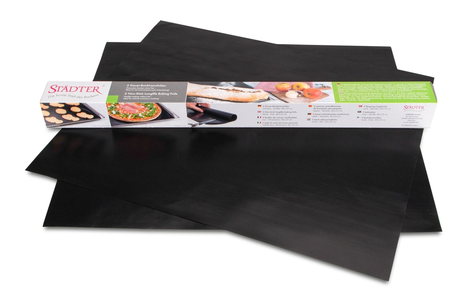 ST - 409149 - Städter 'BACKZUBEHÖR - Dauer - Backtrennfolie 33 x 40 cm Schwarz'