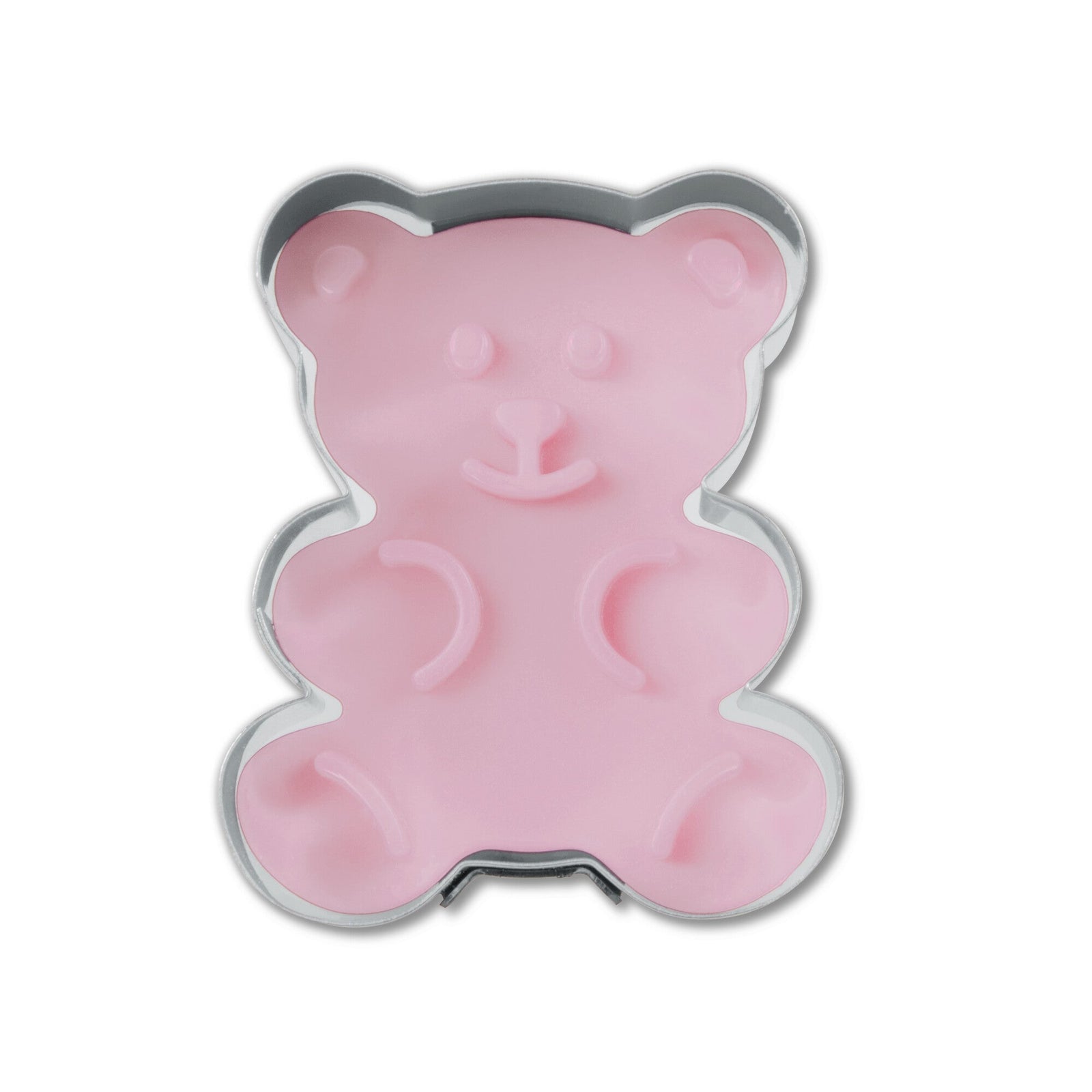 ST - 055063 - Städter 'Präge - Ausstecher mit Auswerfer Bär, Rosa, 5cm'