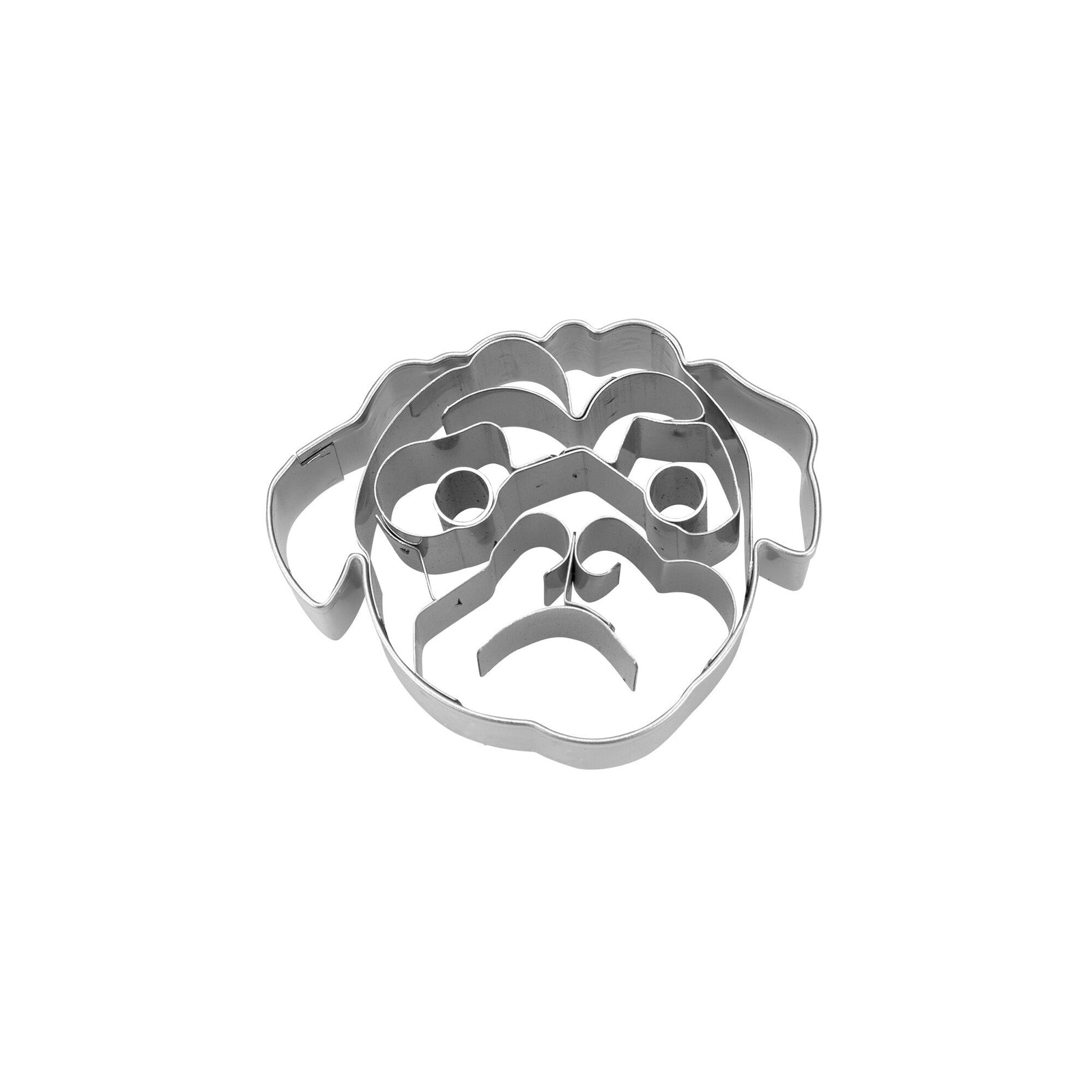 ST - 065116 - Städter 'Präge - Ausstecher Mopsgesicht, Edelstahl, 5,5cm'