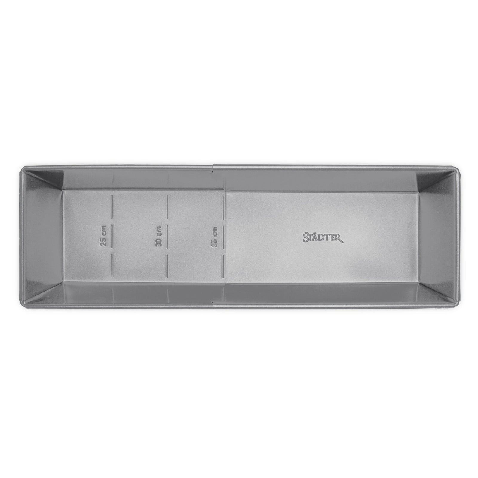 STA - 661592 - Städter "We Love Baking" Kastenform ausziehbar Metall Silber