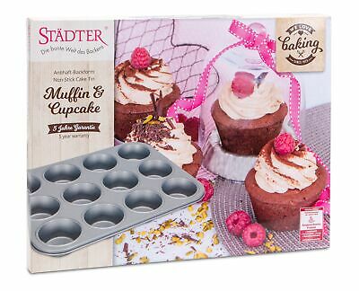 Städter 'WE-LOVE-BAKING-Muffin / Cupcake 35 x 27 cm Silber'-ST-661011