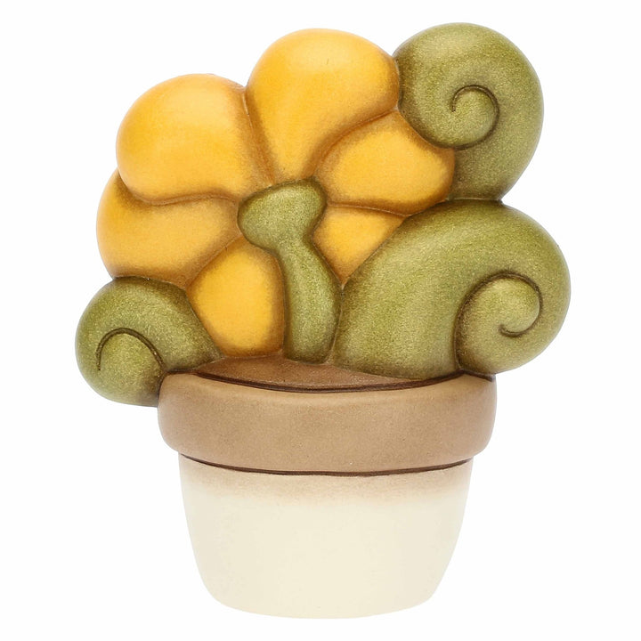 THUN Figur 'Vase mit Pflanze gelb, mittel' 2023-C3050H90