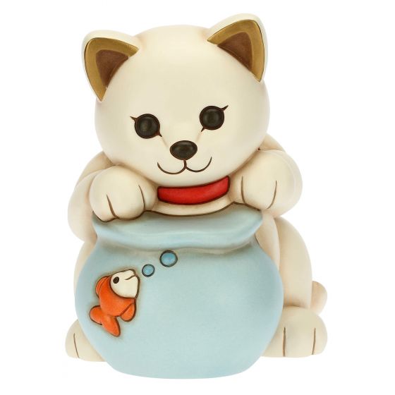 THUN Figurines and Party favour 'Katze mit Goldfischglas' 2022-F3182H90