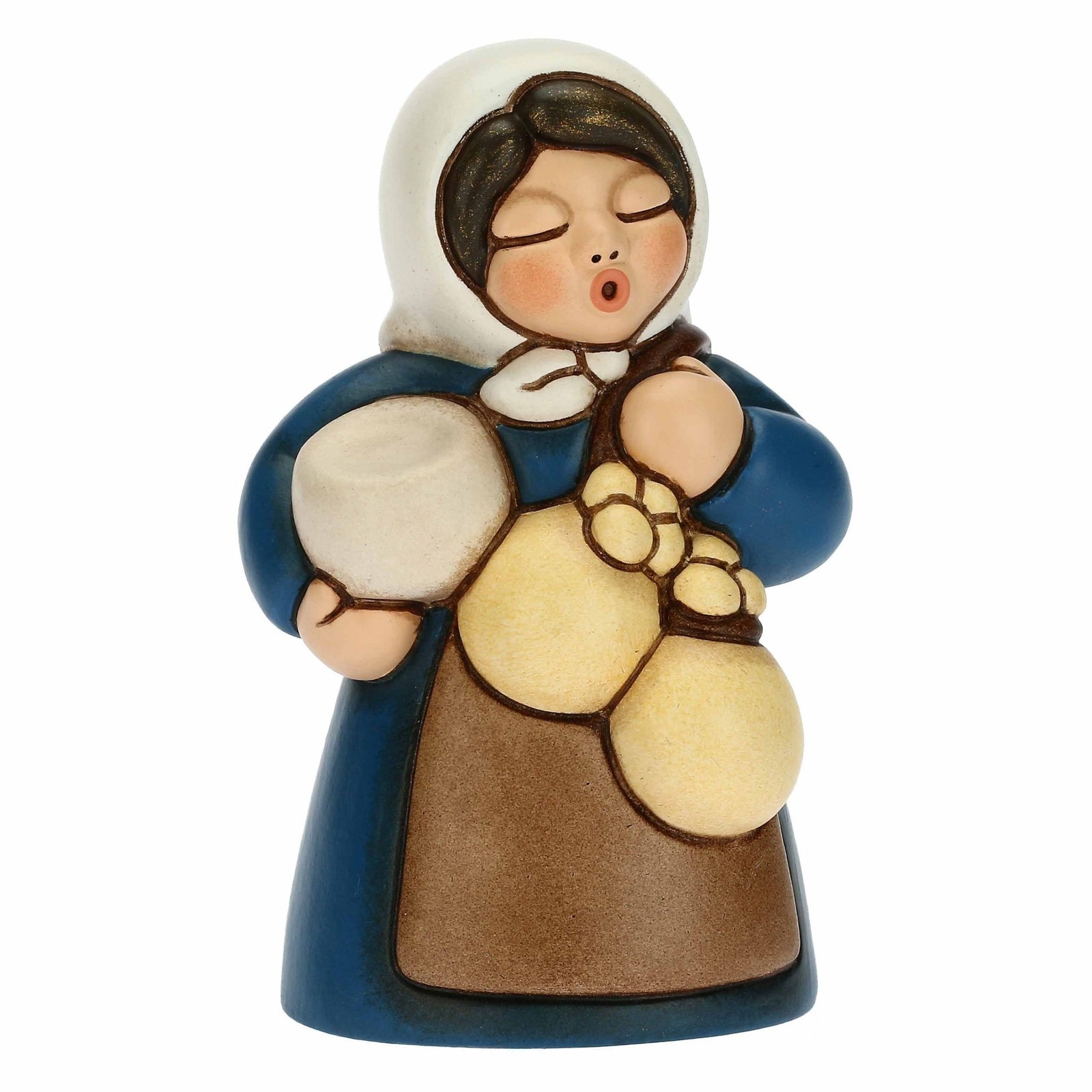 S3231A98 - THUN Krippe 'Frau mit Käse - blau' 2022