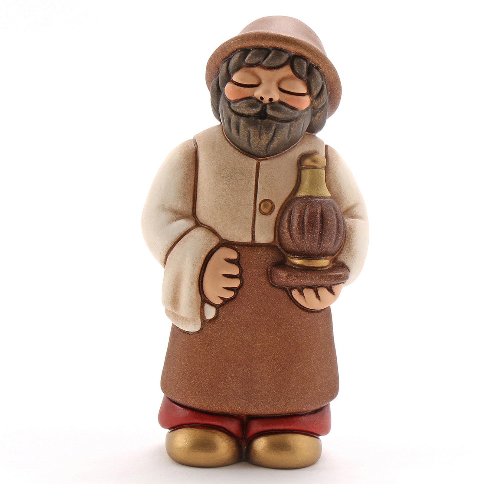 S2246A82 - THUN Krippe 'Gastwirt Jubiläums rot - 14 cm h'