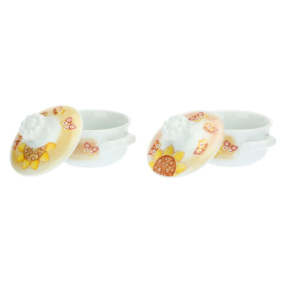 P4378P00 - THUN Marisol Set mit 2 Mini - Cocotte mit Deckel 9,9x9,9x5cm