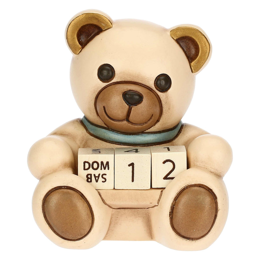 THUN 'Mini-Kalender Teddy Jungen aus Keramik'-C3150H98B