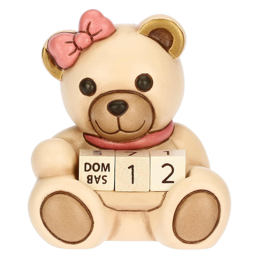 THUN 'Mini-Kalender Teddy Mädchen aus Keramik'-C3151H93B
