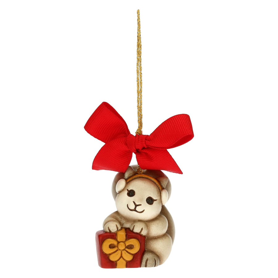 THUN Standard 'Weihnachtsbaumschmuck Eichhörnchen mit Geschenk, klein' 2021-S3190A82