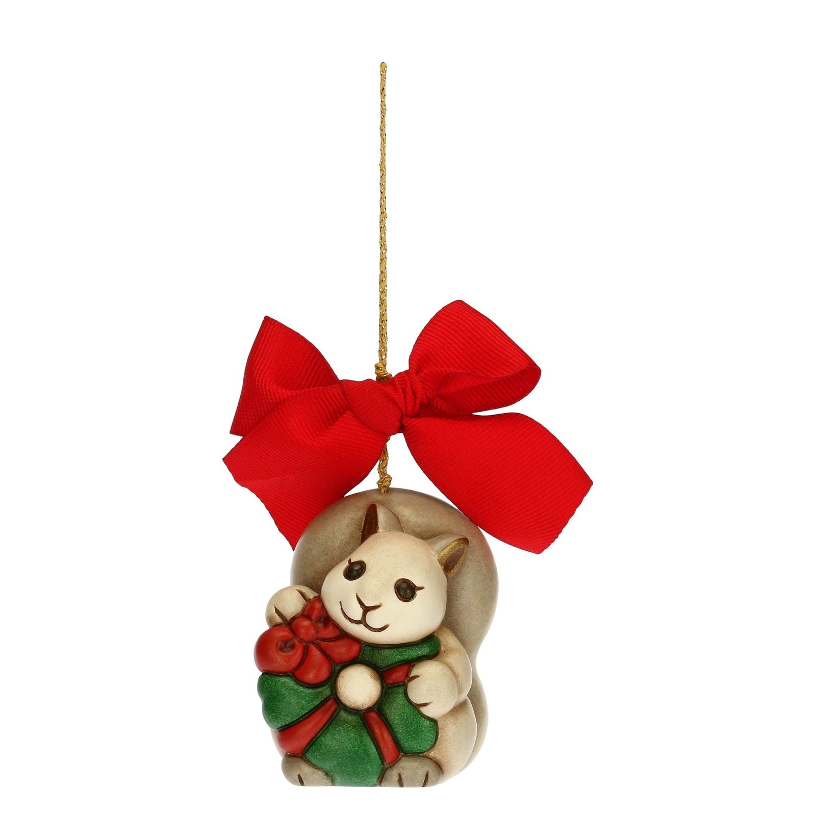 S3186A82 - THUN Standard 'Weihnachtsbaumschmuck Eichhörnchen mit Girlande, groß' 2021