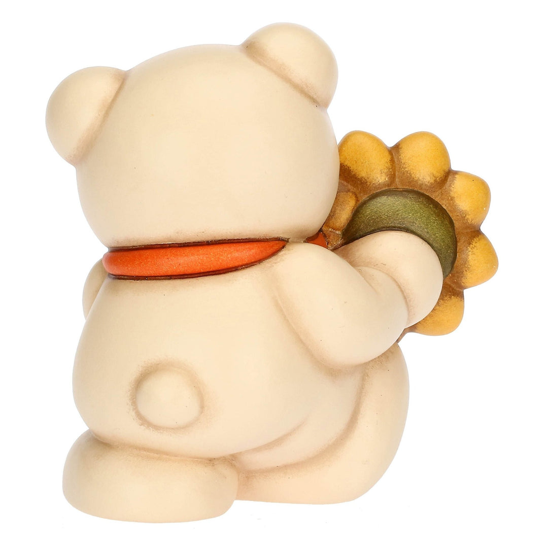 THUN 'Teddy mit Sonnenblume aus Keramik Primavera da vivere, mittel'-F3355H90
