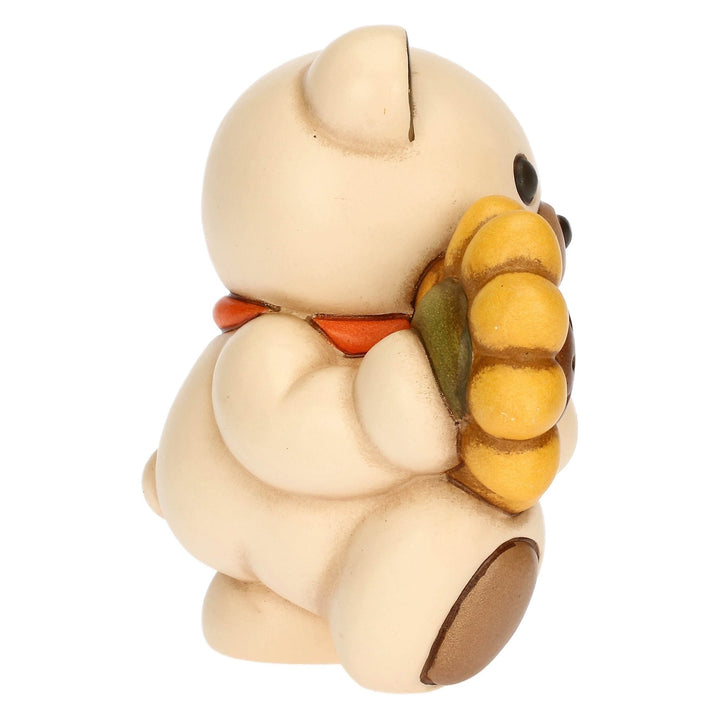 THUN 'Teddy mit Sonnenblume aus Keramik Primavera da vivere, mittel'-F3355H90
