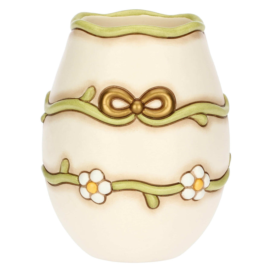THUN 'Vase mit Margeriten und Schleife aus Keramik, mittel'-C3176H90