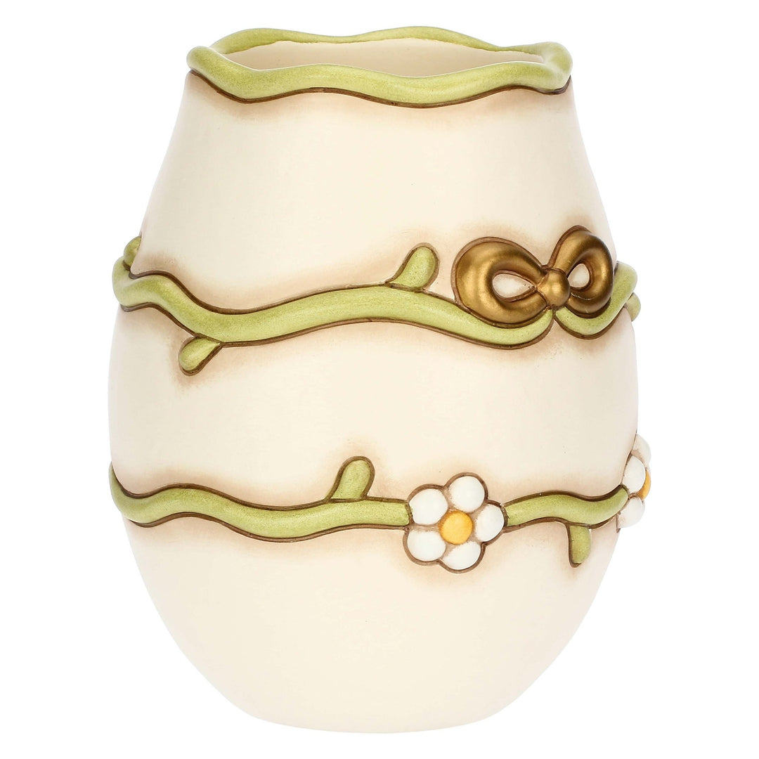 THUN 'Vase mit Margeriten und Schleife aus Keramik, mittel'-C3176H90